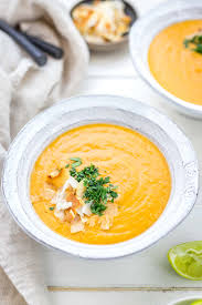 Posted february 1, 2018 by stephanie. Curry Coconut Lentil Soup With Sweet Potato Recipe Elle Republic