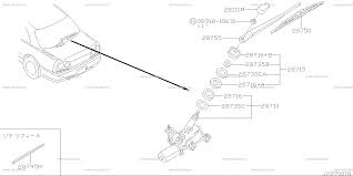Rear window wiper (denso) for Nissan Skyline R34, 10 generation, restyling  08.2000 - 05.2001 - Nissan Car and Auto Spare Parts - Genuine Online Car  Parts Catalogue - Amayama