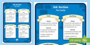 Ks1 Castle Job Adverts Posters Teacher Made