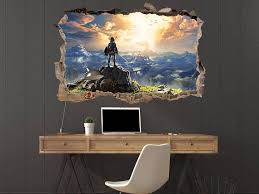 The Legend Of Zelda Wall Art Decal Zelda Decor Game Wall Art Etsy Gaming Wall Art Decal Wall Art Art Wall Kids