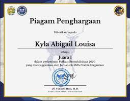 Berita sepak bola indonesia terkini dari berbagai wilayah. Piagam Penghargaan Lomba Podcast Rumah Bahasa Sma Pradita Dirgantara Smak Yos Sudarso Batam