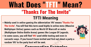 Tfti Meaning What Does Tfti Mean And Stand For 7 E S L Text Abbreviations Slang Words Meant To Be
