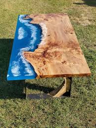 coastline river table epoxy resin waves modern art dining table free shipping resin furniture epoxy resin portable hot tub