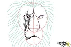 How To Draw A Lion Face Lion Canvas Painting Lion Painting Lion Face Drawing
