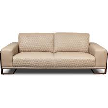 Luxury, european design, and the top name in furniture. Aico Michael Amini Mia Bella Gianna Leather Standard Sofa In Peach For 3 359 00 In Living Room Seating Leather Sofas