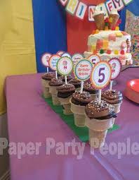 Candyland candy table set up. Candy Theme Birthday Party The Paper Party People