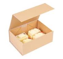 Cater Tek Rectangle Kraft Paper Medium Tic Tac Box - Magnetic - 9" x 6" x 3  1/2" - 10 count box