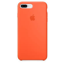 Iphone 8 Plus 7 Plus Silicone Case Denim Blue Apple Silicone Iphone Cases Orange Phone Case Apple Phone Case