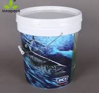 18L Food Grade Plastic Bucket with Lid