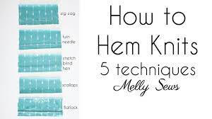 So today i will give you tips and tricks to hame hemming your knit top a breeze. How To Sew A Stretch Hem Hemming Knits Youtube