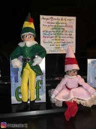 Elf On The Shelf Ideas Looks Like Our Elves Planned For Us To Watch Elf Tonight Great For Us We Love This Movie See More Elf Elf On The Shelf Watch