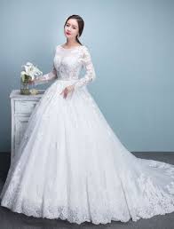 So take a look at our measurement guide on the drawing of the model below the chart, to see how to obtain perfect measurements to find your. Wedding Dresses Applique Lace Teal Length Wedding Dress With Long Sleeve Bridal Gown Size 4 6 8 Clothing Shoes Accessories