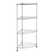 Check spelling or type a new query. Chrome Wire Fan Shape Corner Shelving 4 Shelves