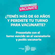 We did not find results for: Convocan A Vacunarse A Mayores De 60 Con Turno Vencido Provincia De Buenos Aires