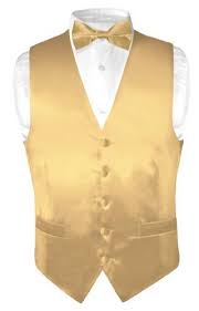 Black And Gold Vest Biagio Men S Silk Dress Vest Bow Tie Solid Gold Color B Https Www Amazon Com Dp B004hjuotw Ref Cm Sw R Pi Dp U X Vest Dress Vest And Bow Tie Gold Vests