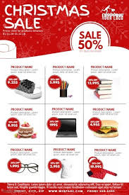 Christmas Sale Product Catalogue Flyer Template Desain Katalog Brosur Desain