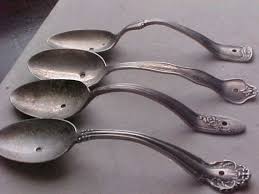 Unique Drawer Pulls Silverplated Spoons Vintage 4 Of Them Sp Etsy Unique Drawer Pulls Drawer Pulls Kitchen Drawer Pulls