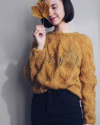 How to make a new stitch a day? October Day Sweater Knit Outfit Sweater Pattern Knitting Inspiration