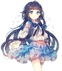 Résultat de recherche d'images pour "anime girl with blue hair"