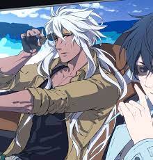 Dark skin anime characters and other goodies. Dark Skinned Anime Guy With White Hair Guys With White Hair White Hair Dark Skin Dark Skin