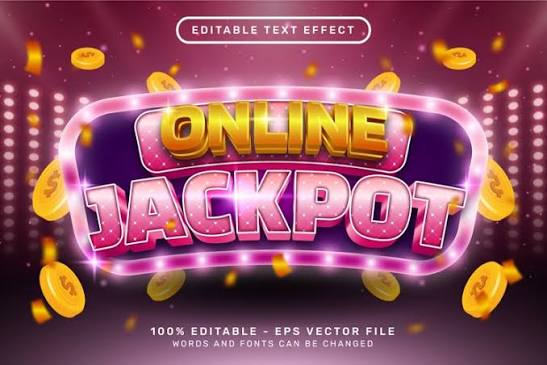 online jackpot 3d text effect and editable text (2104037)