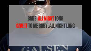 Clayton Hamilton All Night Long Youtube