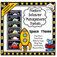 Clip Chart Behavior Management System Space Theme