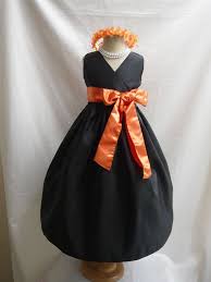 Black And Orange Dress Black Orange Pageant Wedding Flower Girl Dress 1 14 Wedding Flower Girl Dresses Orange Bridesmaid Dresses Orange Dress Wedding