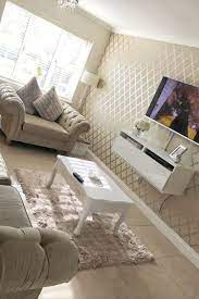 Henderson Interiors Camden Trellis In Cream Gold Gold Wallpaper Living Room Living Room Decor Apartment Cosy Living Room