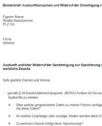 So stellen sie sicher, dass ihre angelegenheiten in ihrem sinne geregelt werden. Musterbrief Auskunft Und Widerruf Einwilligung Datenweitergabe Download Chip
