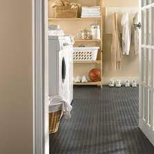 Trafficmaster 18 In X 18 In Rubber Utility Flooring 13 5 Sq Ft Pack Laundry Room Flooring Rubber Flooring For Basement Home Gym Flooring