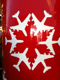 Airplane Snowflake Good Decor Idea For Aviation Enthusiasts Aviation Furniture Christmas Decorations Christmas Door