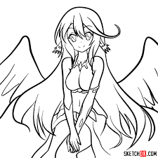 Deviantart muro is a drawing application that allows you to draw and sketch along with the video you are watching. How To Draw Jibril From No Game No Life Anime Sketchok Easy Drawing Guides