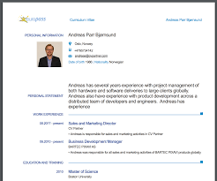 Benefits of owning an account: Hello World Cv Europass