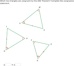 Similarly, congruent triangles are those triangles which are the exact replica of each other in terms of measurement of sides and angles. Ixl Asa And Aas Theorems Geometry Practice
