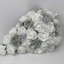 Though classic and pretty, pastels are not. Grey Artificial Wedding Flowers Beautiful Bouquets