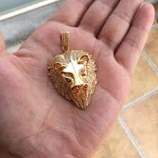 Unisex jewelry bbenijewelry 5 out of 5 stars (459) sale price $21.15 $ 21.15 $ 23.50 original price $23.50 (10%. Simple Men Iced Out Gold Lion Head Pendant Design Mjhp096 China Lion Head Pendant And Lion Pendant Price Made In China Com
