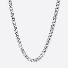 Coat the necklace or chain with a protective lacquer. Clean Cubana 6mm White Gold Drippy Amsterdam