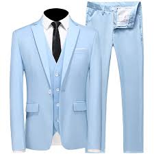 Mens lauren ralph lauren olive wool lined jacket sportcoat au42l rrp$549. Men S Slim Fit 3 Piece Light Blue Suit