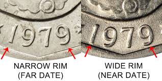 Buy & sell this coin. 1979 P Susan B Anthony Dollar Wide Rim Near Date Coin Value Prices Photos Info