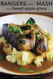 Bangers And Mash Recipe With Sweet Apple Gravy Recipe Bangers And Mash Recipe Bangers And Mash Mash Recipe