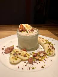 Bananen Nice Cream Gebrannte Mandeln Bananen Creme Bananen
