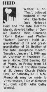 Walter Joseph “Tex” Heid Sr. (1914-1999)