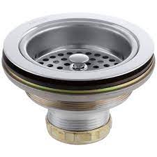 There is a risk of incorrectly installing a new kitchen sink gasket or kitchen sink drain strainer purchasing a product with a factory marriage. Kohler Duostrainer 4 1 2 In Sink Strainer In Polished Chrome K 8799 Cp The Home Depot
