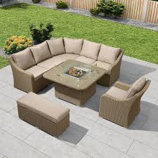 Maybe you would like to learn more about one of these? Harper Casual Dining Corner Sofa Set With Fire Pit Table