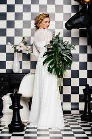 Die mode war wild, wurde aber zugleich wieder eleganter. Vintage Brautkleid Brautkleid Chiffonkleid Braut