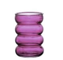 Vaso Ivy Vidro Roxo 12cm VASO074 - Hauskraft