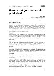 Abstract classes cannot be instantiated, but they can be subclassed. Pdf How To Get Your Research Published