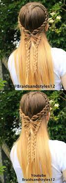 Butterfly Braid By Braidsandstyles12 Youtube Channel Www Youtube Com Hair Sofisty Hairstyle Braids For Long Hair Hair Styles Long Hair Styles