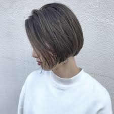 ハイライトにショートボブ instagram kento 1107 ヘアカット 前髪なし ボブ 髪 カット
